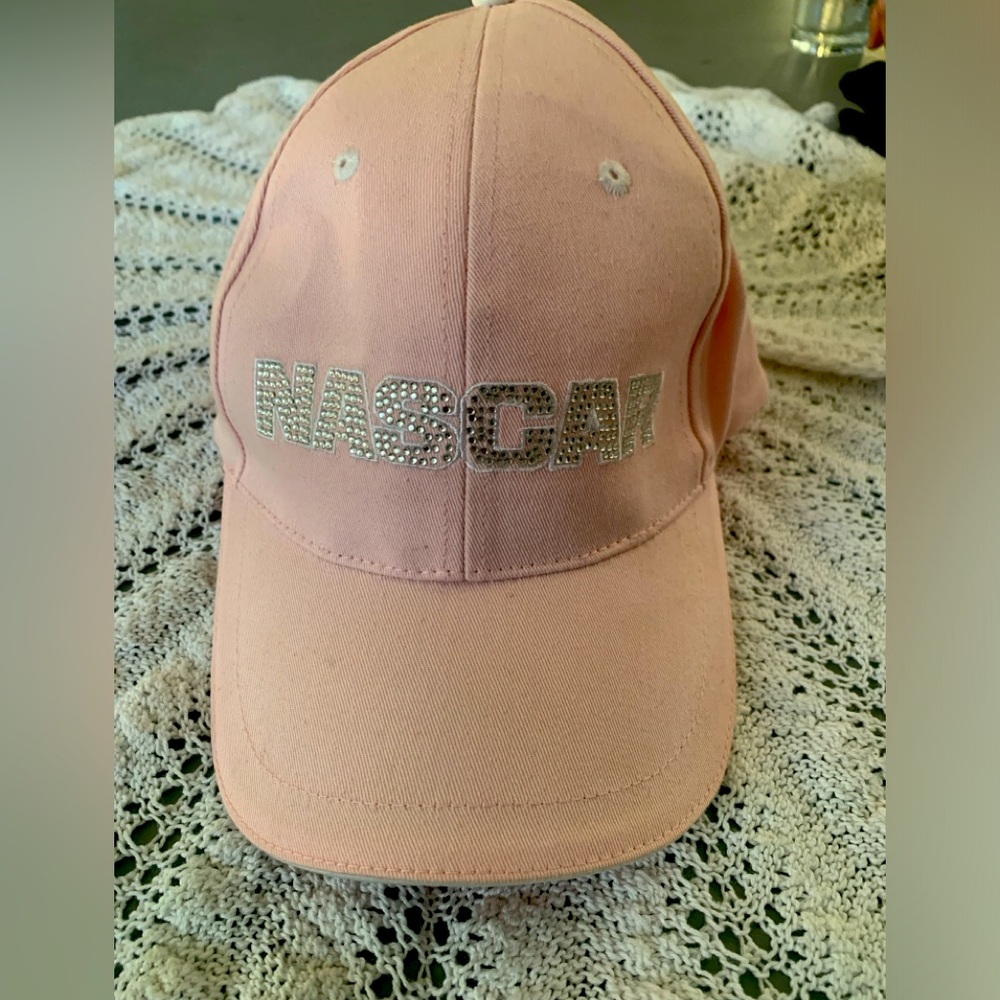 NASCAR Hat/Cap Pink /silver sparkly